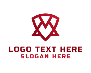 Abstract Shield Triangle Logo