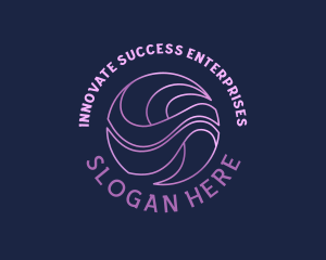 Modern Startup Wave logo design