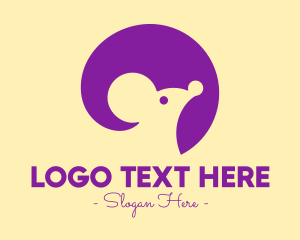 Cute Purple Mouse logo