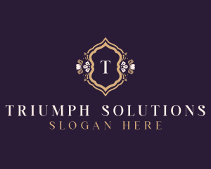 Premium Floral Boutique logo design