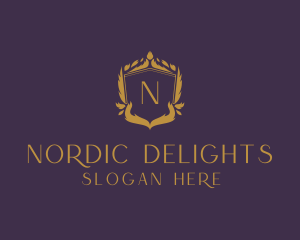 Elegant Wreath Stylist logo design