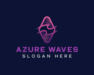 Wave Tech Developer logo design