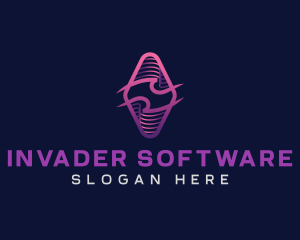 Wave Tech Developer logo design