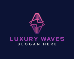 Wave Tech Developer logo design