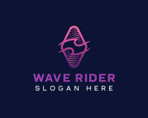 Wave Tech Developer logo design