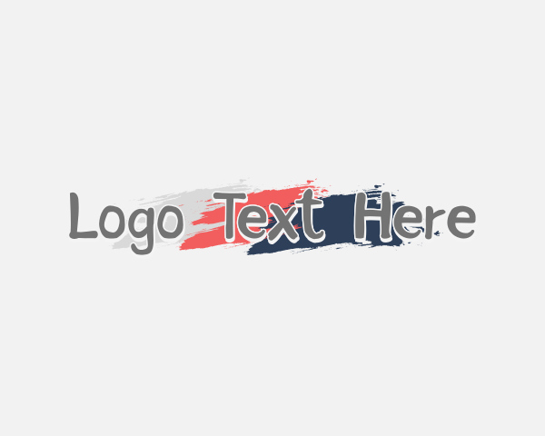 Brush Stroke Wordmark logo