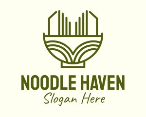 Noodle Food Bowl logo design