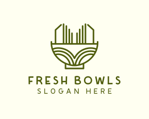 Noodle Food Bowl logo design