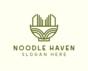 Noodle Food Bowl logo design