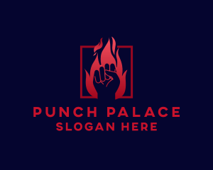 Fiery Punch Fist logo