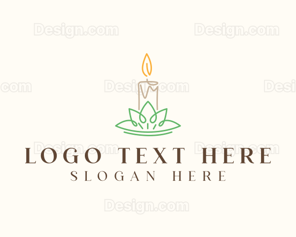 Lotus Flower Candle Logo