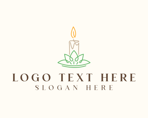 Candle  Light logo example 4