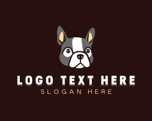 Bulldog Puppy Dog  logo