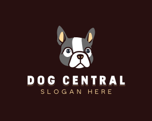 Bulldog Puppy Dog  logo design