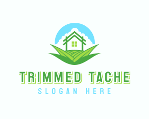 House Yard Grass Landscaping logo design