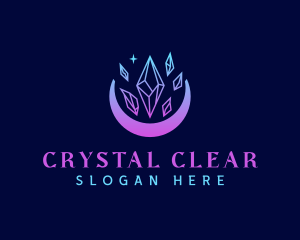 Crystal Moon Jewelry logo design