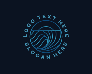 Wave Water Ocean logo