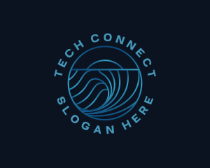 Wave Water Ocean logo