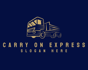 Yellow Transport Express logo design