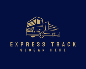 Yellow Transport Express logo design