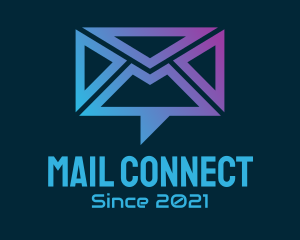 Chat Mail Envelope logo design