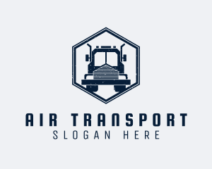 Hexagon Transport Truck logo design