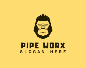 Cool Gorilla Ape logo design