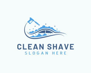 Car Cleaning Wave logo design