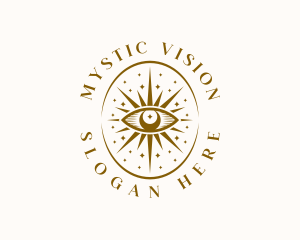 Mystic Eye Crescent logo design