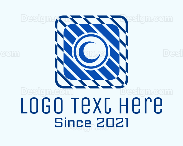 Geometric Camera Icon Logo