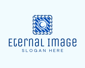 Geometric Camera Icon logo design