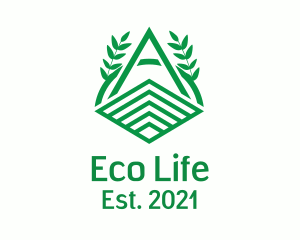 Eco Green House  logo design