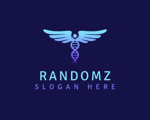 Healthcare DNA Caduceus logo