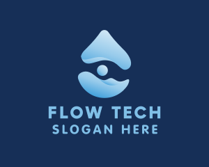 Cleaning Fluid Droplet  logo design