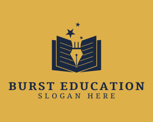 Educational Writer Book  logo design