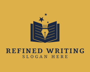 Educational Writer Book  logo design