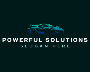 Racing Automobile Sedan logo design