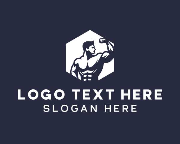 Weightlifting logo example 1