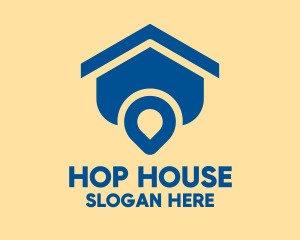 House Location Pin  logo design