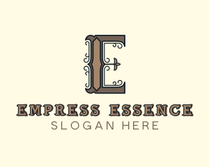 Antique Boutique Hotel Letter E logo design