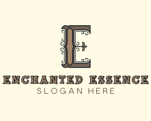 Antique Boutique Hotel Letter E logo design