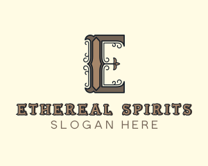 Antique Boutique Hotel Letter E logo design