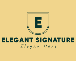 Elegant Shield Fashion Apparel logo design