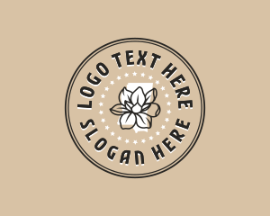 Magnolia Mississippi Flower logo