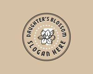 Magnolia Mississippi Flower logo design