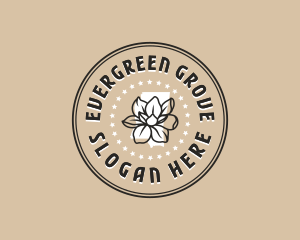 Magnolia Mississippi Flower logo design