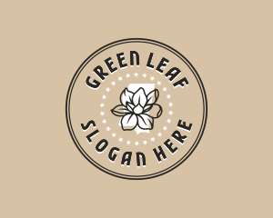 Magnolia Mississippi Flower logo design