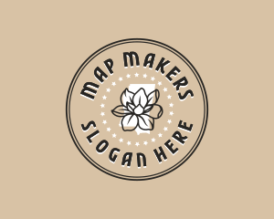 Magnolia Mississippi Flower logo design