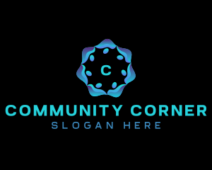 Community People Foundation logo design