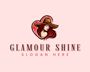 Heart Woman Fashion logo design